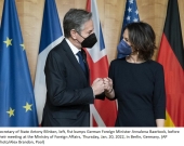 US and Germany put on united front against Russia during Berlin talks