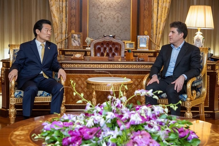 President Nechirvan Barzani receives Consul General of Republic of Korea