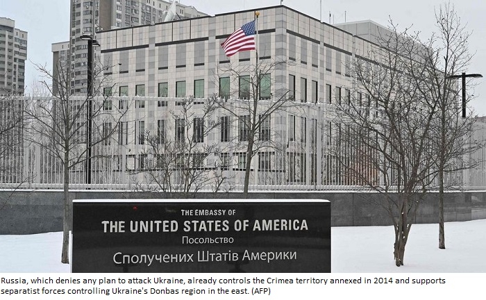 US to evacuate Ukraine embassy as Russian invasion fears intensify