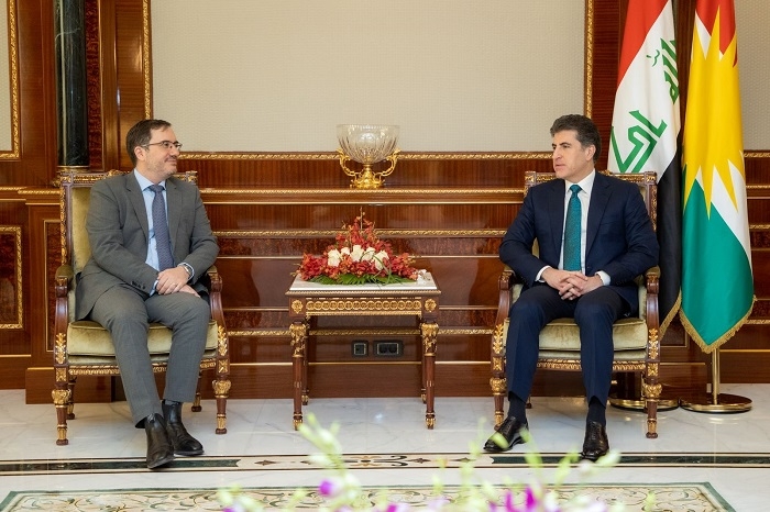 President Nechirvan Barzani and UK Ambassador discuss developments in Iraq