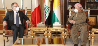 الرئيس بارزاني يستقبل سفير إيطاليا في العراق