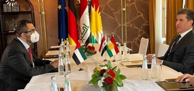 رئيس اقليم كوردستان يجتمع مع وزير الصناعة الإماراتي في ميونخ