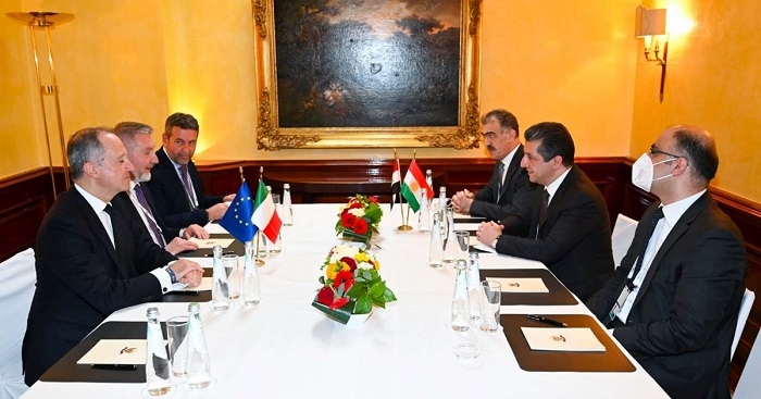 PM Masrour Barzani met with Italian Minister of Defence