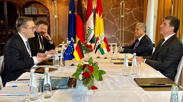 President Nechirvan Barzani meets with Germany’s Minister of State for Foreign Affairs