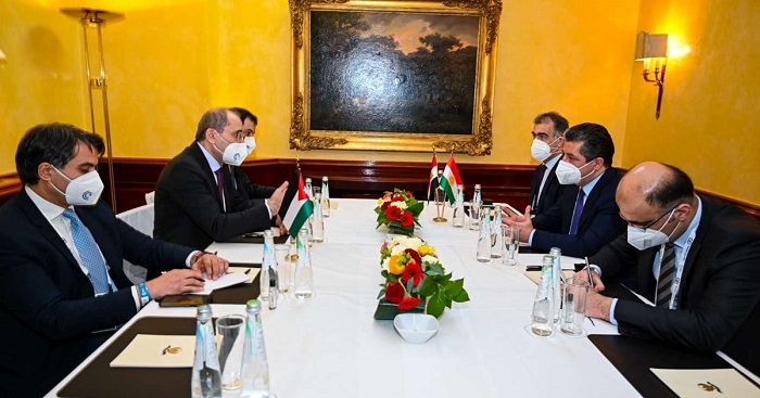 PM Masrour Barzani meets with Jordanian Foreign Minister
