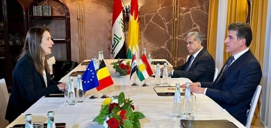 President Nechirvan Barzani meets with Deputy Prime Minister of Belgium