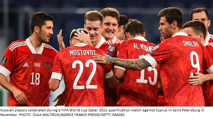 FIFA bans Russia from 2022 World Cup