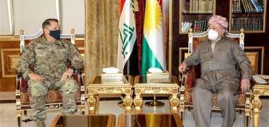 الرئيس بارزاني یستقبل قائد قوات التحالف في العراق وسوريا