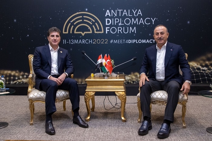 President Nechirvan Barzani meets with Turkey’s Minister of Foreign Affairs