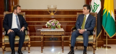 President Nechirvan Barzani meets with an EU delegation
