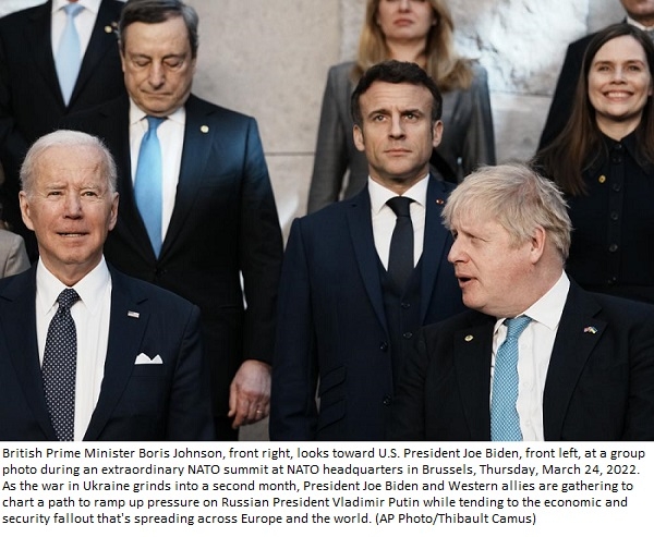 Biden, Western allies open 1st of 3 summits on Russian war