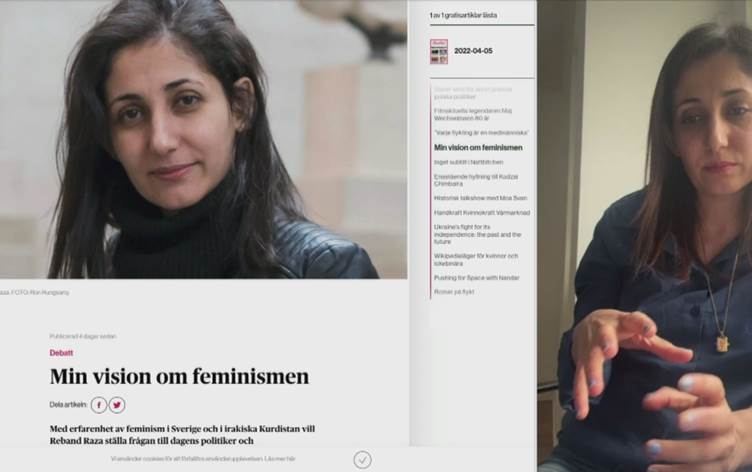 سيدة كوردية للأطراف السياسية السويدية: تعلموا حماية حقوق المرأة من أعمال نيجيرفان بارزاني