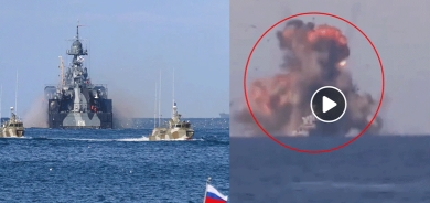 وزارة الدفاع الروسية تعلن غرق السفينة الحربية 