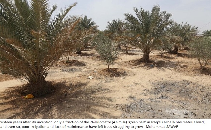 Iraq 'green belt' neglected in faltering climate fight