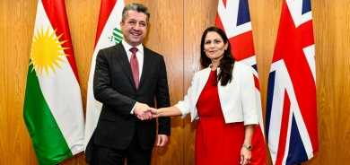 رئيس حكومة إقليم كوردستان يلتقي وزيرة الداخلية البريطانية