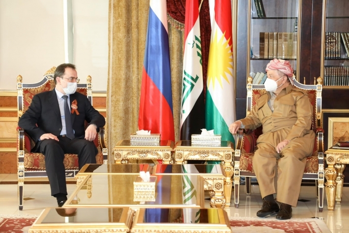 الرئيس بارزاني والسفير الروسي لدى بغداد يبحثان الوضع السياسي في العراق وسوريا