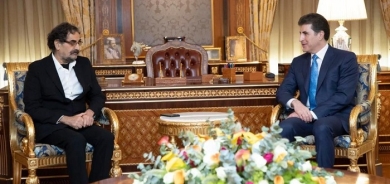 President Nechirvan Barzani receives renowned Kurdish tenor Shahram Nazeri