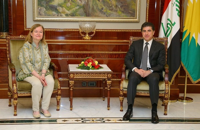 President Nechirvan Barzani receives a delegation from the European Parliament