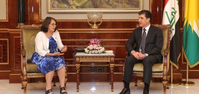 President Nechirvan Barzani meets with Italy’s Deputy Minister of Foreign Affairs