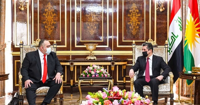 PM Masrour Barzani meets Romanian Ambassador to Iraq