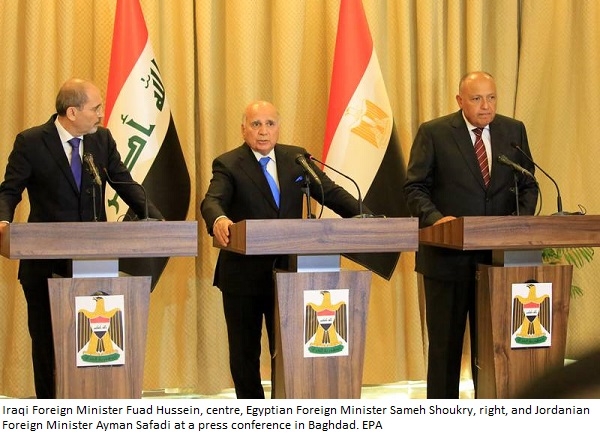 Iraq discusses 'big regional challenges' with Jordan and Egypt