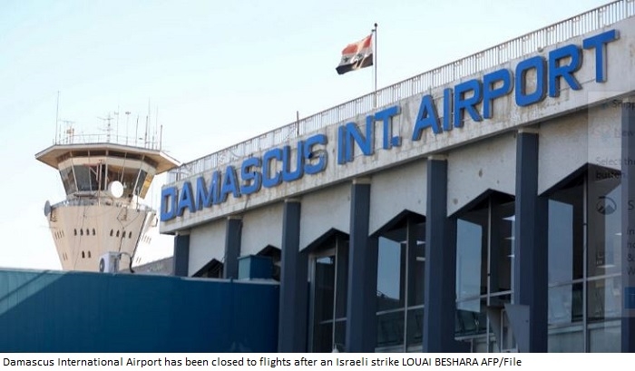 Syria halts Damascus airport flights after Israeli strikes