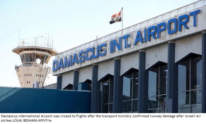 Syria says repairing airport damaged in Israeli strikes