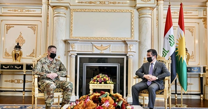PM Masrour Barzani meets US military delegation