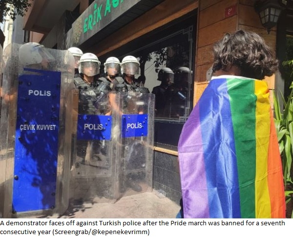 Turkey: Police arrest dozens of protesters during Istanbul Pride march