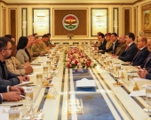 President Nechirvan Barzani meets with Commander of Combined Joint Task Force