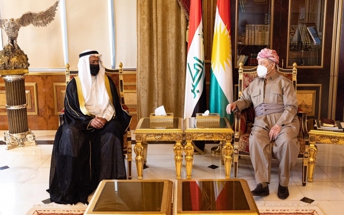 الرئيس بارزاني يستقبل القنصل العام الكويتي في أربيل