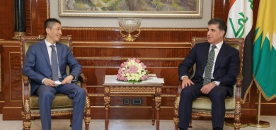 President Nechirvan Barzani receives the Ambassador of China