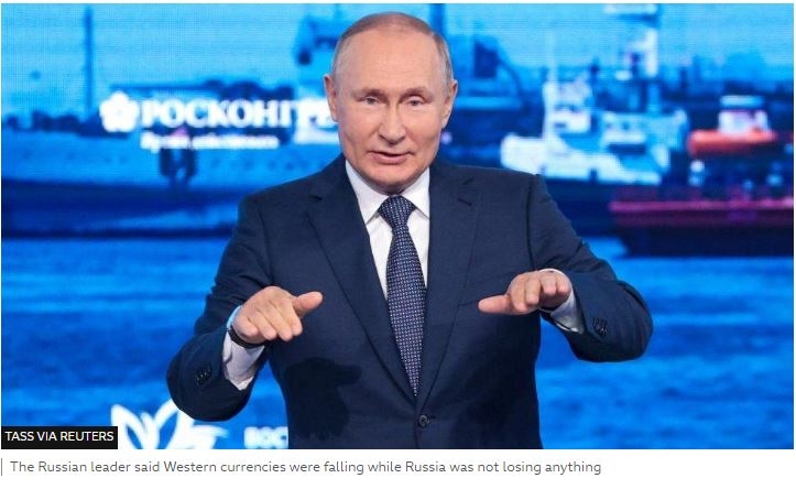 Ukraine war: Putin says West's sanctions fever wrecks European lives