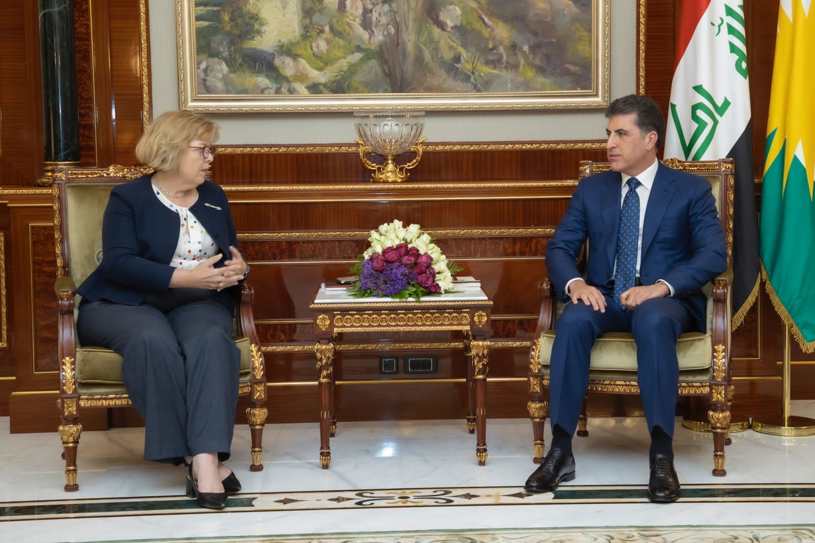 President Nechirvan Barzani meets with US Assistant Secretary of State