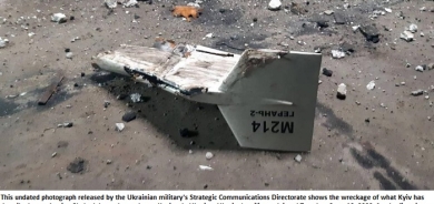 Ukraine military claims downing Iran drone used by Russia