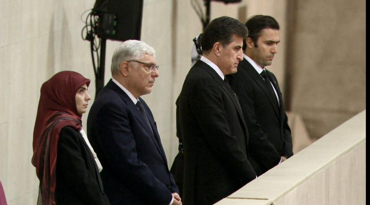 President Nechirvan Barzani pays final respects to Queen Elizabeth II, ahead of state funeral