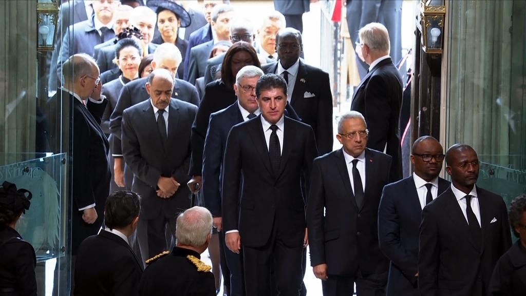 President Nechirvan Barzani attended the state funeral of Queen Elizabeth II