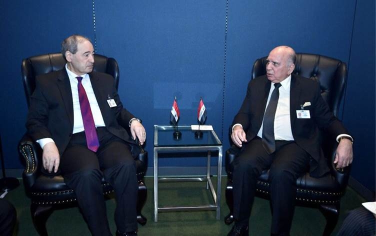 وزير الخارجية العراقي يؤكد لنظيره السوري ضرورة معالجة أوضاع مخيم الهول