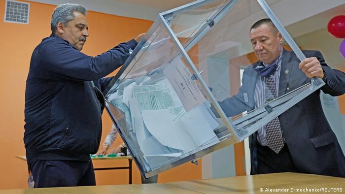 EU slams 'falsified outcome' of sham votes in Ukraine