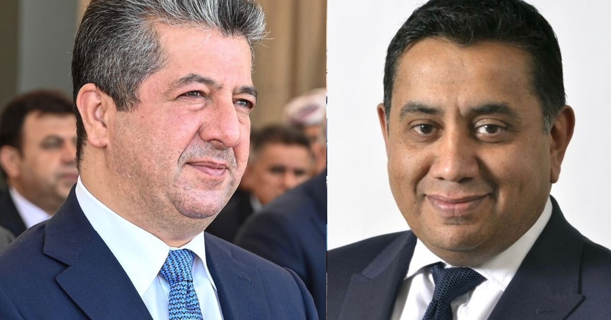 Prime Minister Masrour Barzani receives call from UK Minister for the Middle East