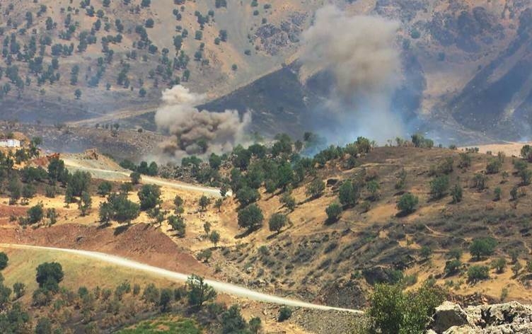 بعمق 20 كيلومتراً.. إيران تواصل قصف مناطق بإقليم كوردستان لليوم 12 على التوالي