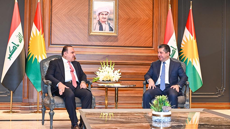رئيس حكومة إقليم كوردستان يستقبل وزير العدل العراقي