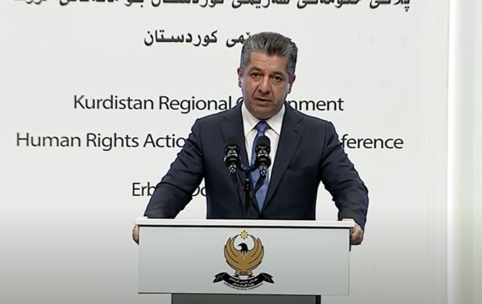 رئيس حكومة إقليم كوردستان: ملتزمون تماماً في الدفاع عن القيم الديمقراطية وحقوق الإنسان والتسامح