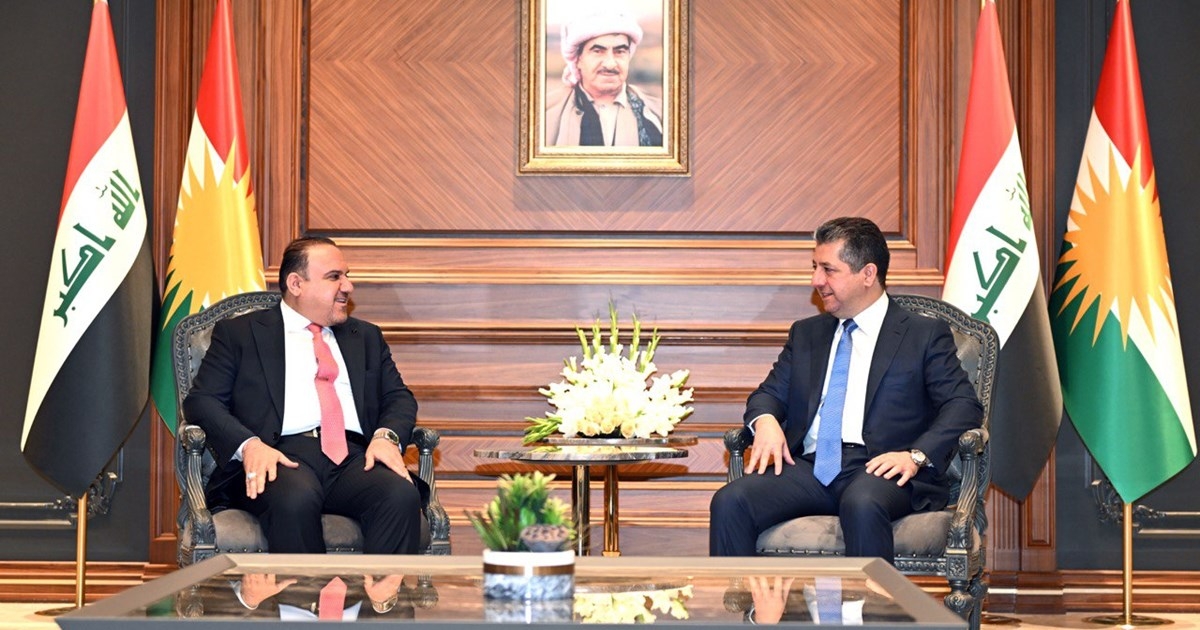 PM Masrour Barzani meets Iraqi Minister of Justice