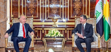 PM Masrour Barzani meets Ali Rıza Güney, Turkish Ambassador to Iraq