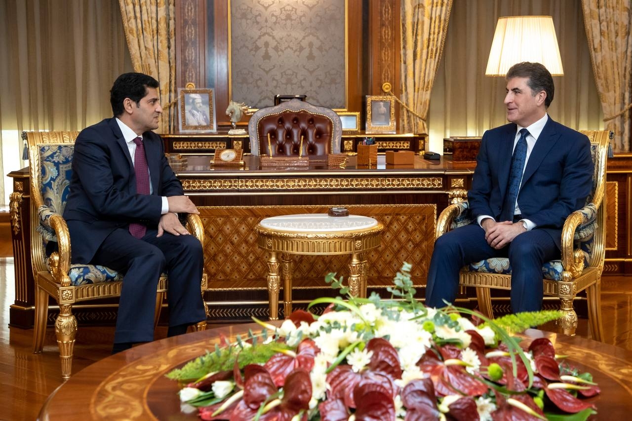 President Nechirvan Barzani receives the incoming Consul General of Kuwait