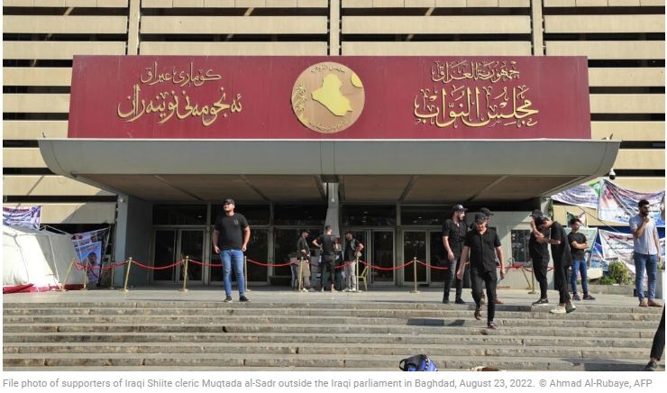 Rockets hit Baghdad’s Green Zone as Iraqi MPs meet to elect president