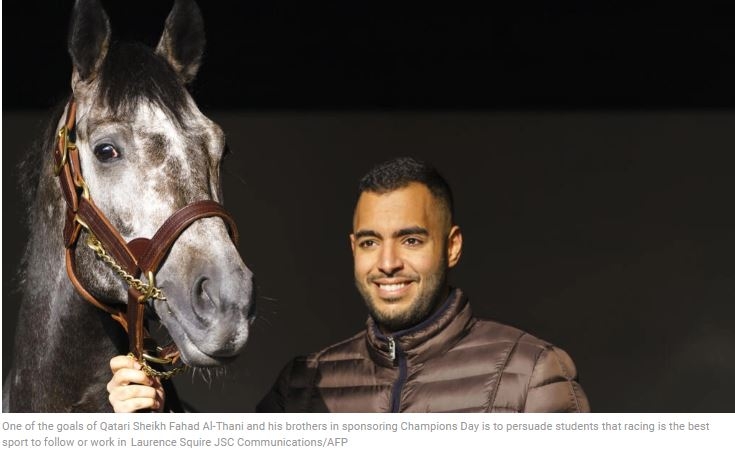 Qatari Sheikh hopes Champions Day gives students a taste for racing
