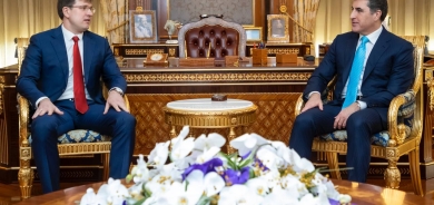 President Nechirvan Barzani receives the incoming Consul General of Russia