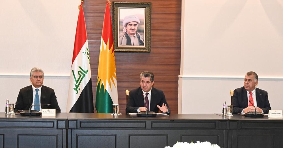 PM Masrour Barzani meets with foreign representatives in Kurdistan Region
